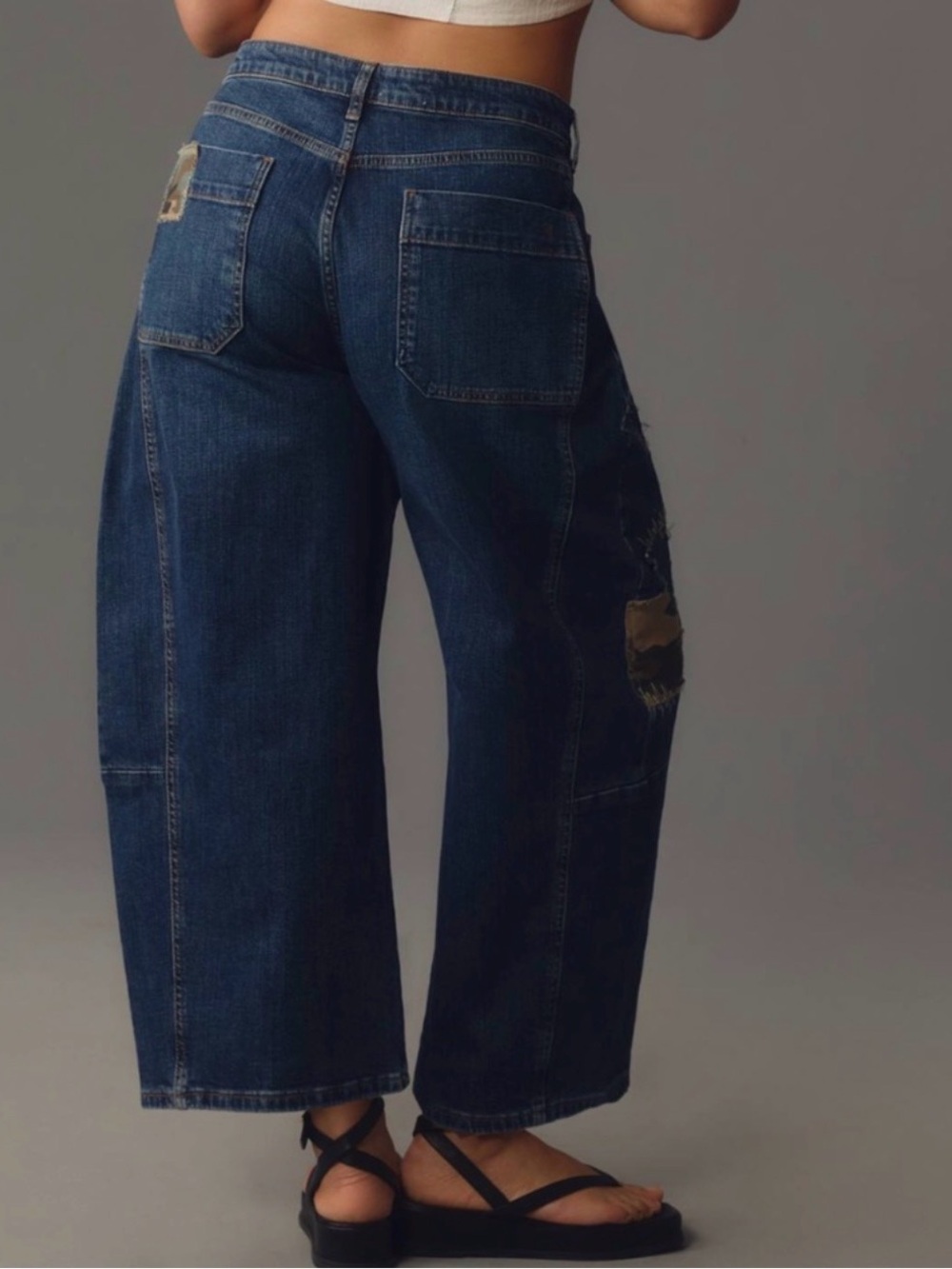 Anthropologie Pilero Kenna
Mid-Rise Heritage Barrel Camo Patchwork Jeans - Picture 3 of 8